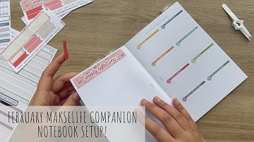 MY FEBRUARY MAKSELIFE COMPANION NOTEBOOK SET UP!