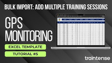 GPS Monitoring Excel Tutorial #5 | Bulk Import: Add Multiple Training Sessions at Once