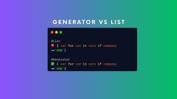 Почему generator быстрее и лучше списков в Python