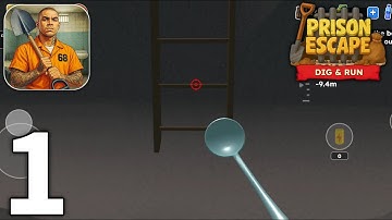 Prison Escape Dig & Run Full Game Gameplay Walkthrough Part 1 (iOS, Android)