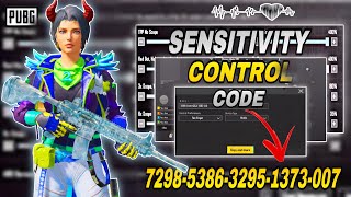 New Best Sensitivity Settings for pubg Mobile in 2024 || sensitivity and control codes🔥new  update