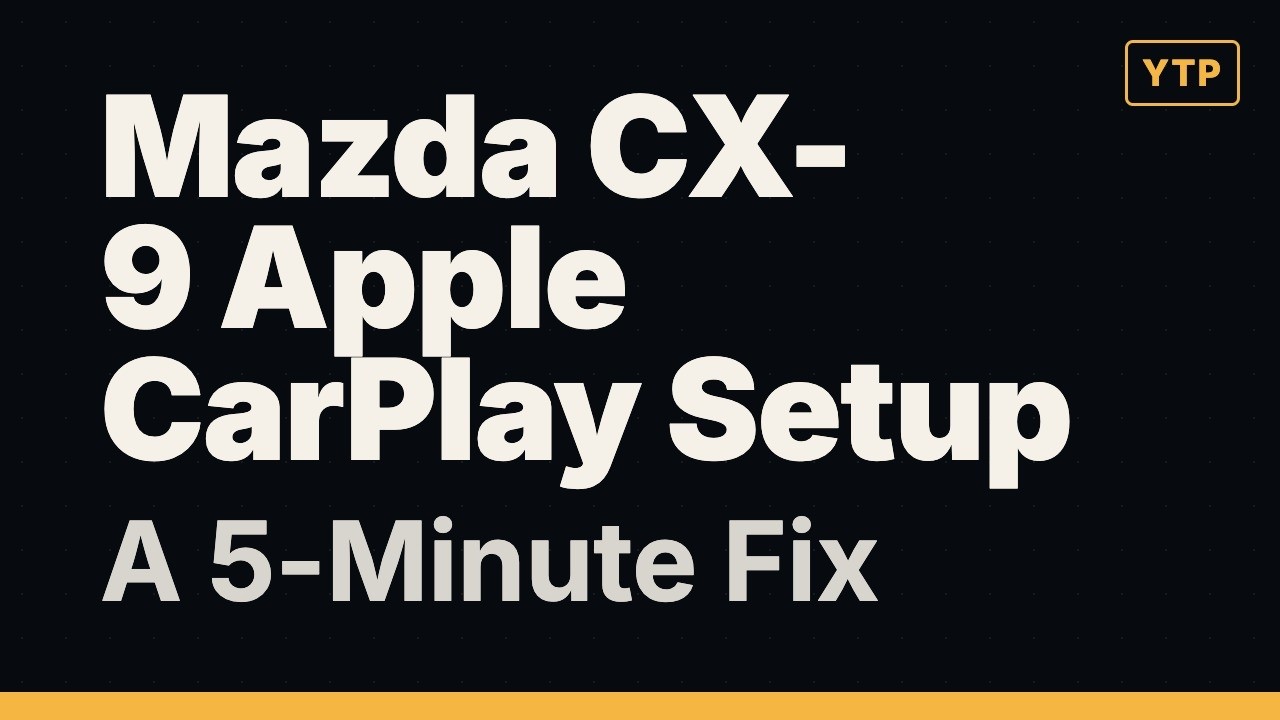 あすかページ Mazda CX-9 Apple CarPlay Setup: A 5-Minute Fix - YouTube