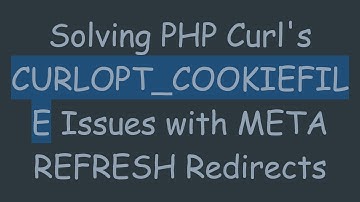 Solving PHP Curl