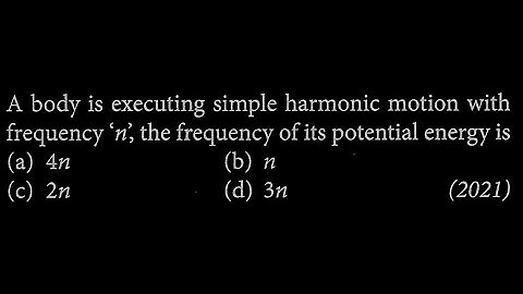 A body is executing simple harmonic motion with frequency 
