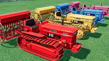 Work with Colors - SEEDING Job With Mini Tractor Of Colors | Farming Simulator 22