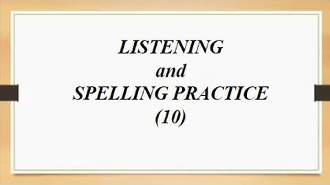 Listening and Spelling Practice (10) #dictation #sentences #eslteaching #learningenglish