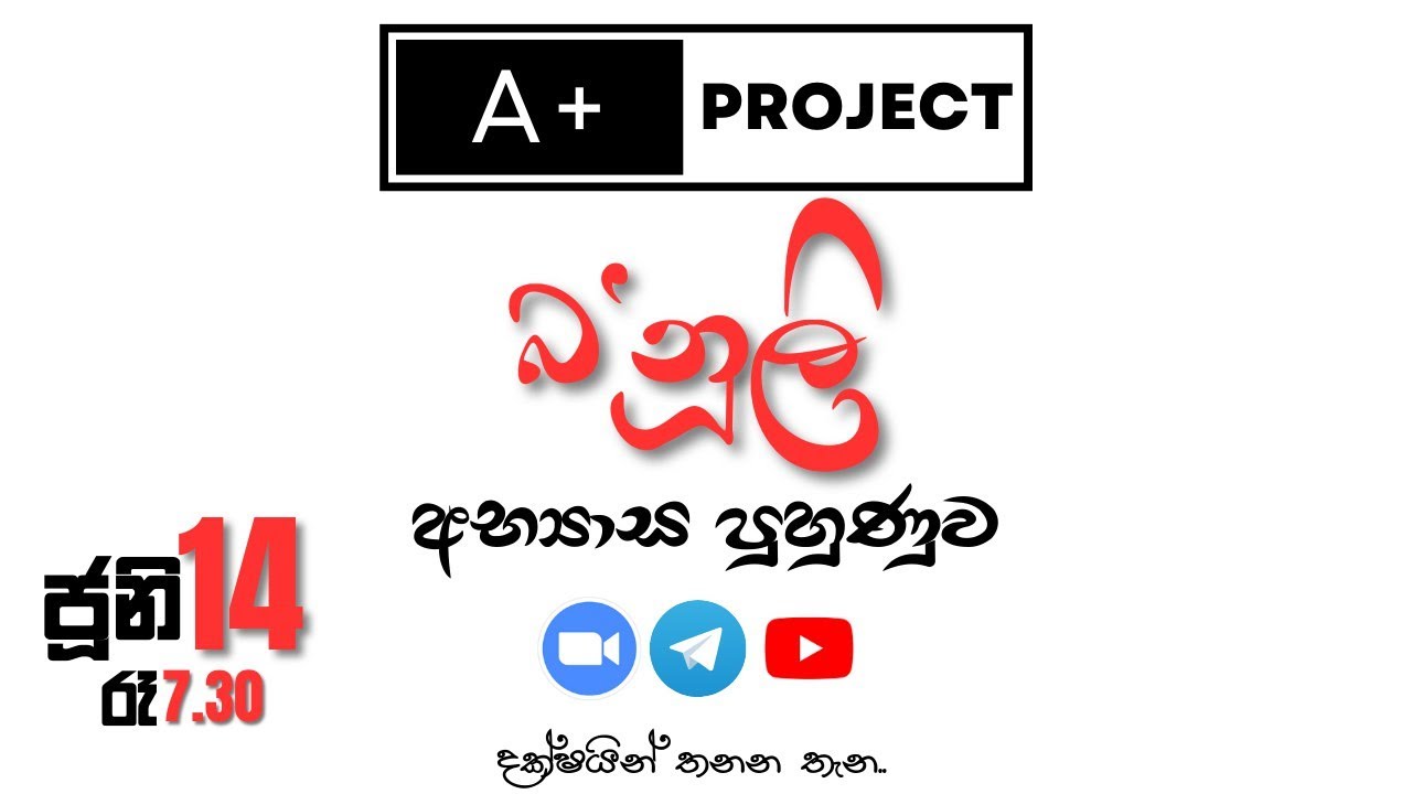 A+ Project බ'නූලි අභ්‍යාස පුහුණුව | 2023 Physics Revision