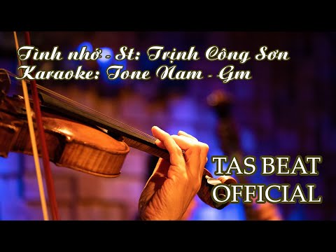 Karaoke Tình nhớ - Tone Nam | TAS BEAT