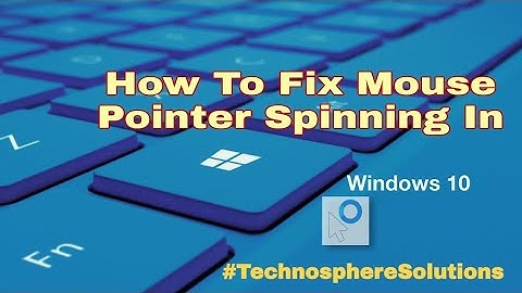 Cursor loading blinking circle fix Windows 10/8/7 for all PC & Laptops #TechnosphereSolutions