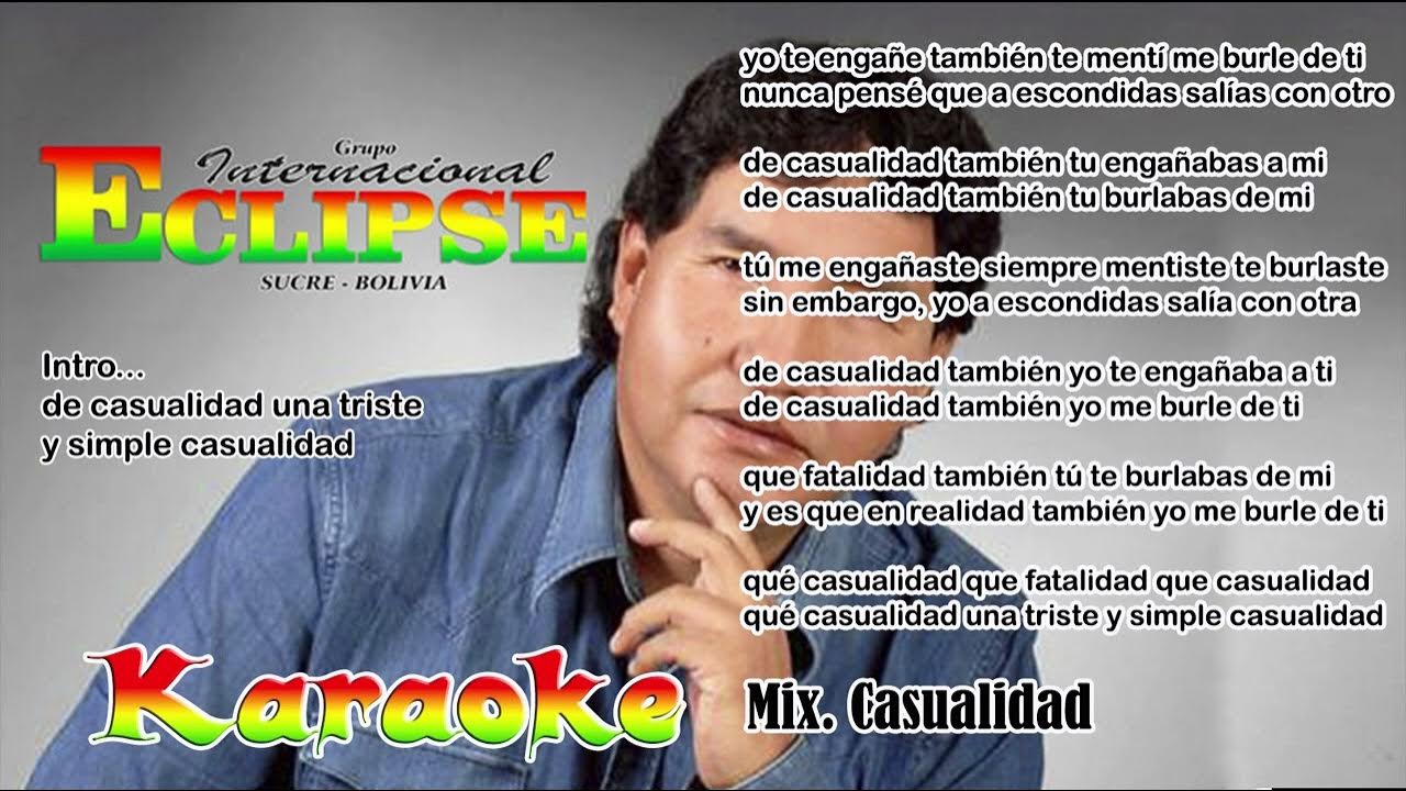 Karaoke cumbia sureña Mix que casualidad YouTube