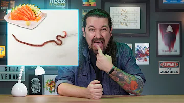 Qual o tipo de verme que dá na garganta?