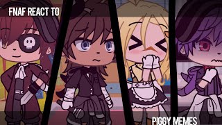 All My FNAF React To Piggy Memes In One Video • GachaLife