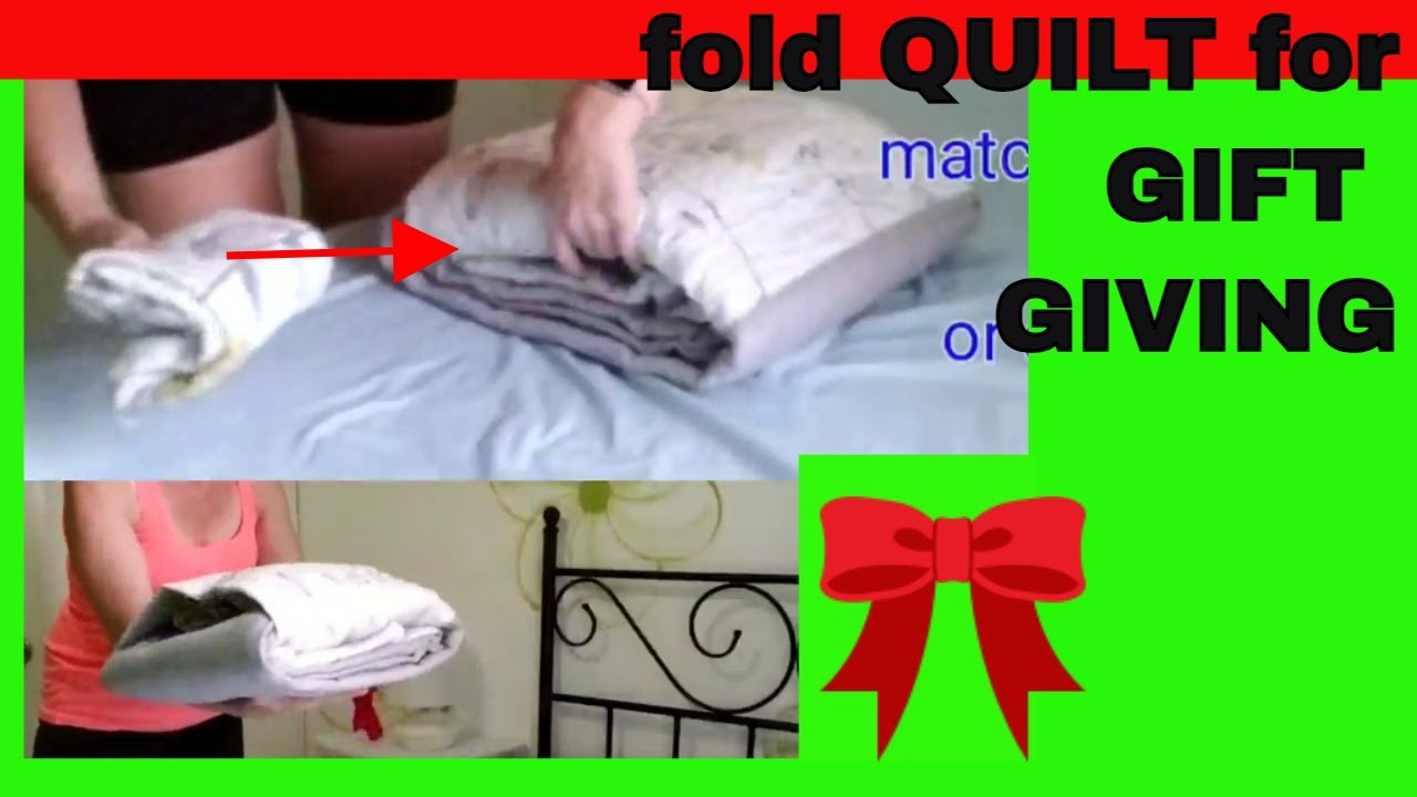 fold quilt for gift giving, display & storage, like a pillow with