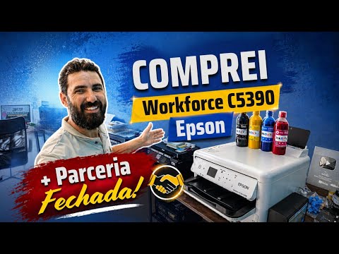 CHEGOU! Comprei a Workforce C5390 😍 E fechei uma parceria INCRÍVEL!