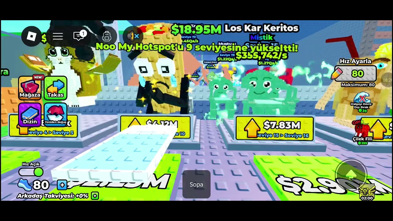 Roblox tsunamiden blok al oynadım