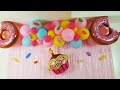 DECORACIÓN CON GLOBOS DONAS Y CUPCAKE/decorations candyland