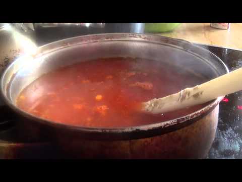 Видео рецепт Мексиканский фасолевый суп с фрикадельками