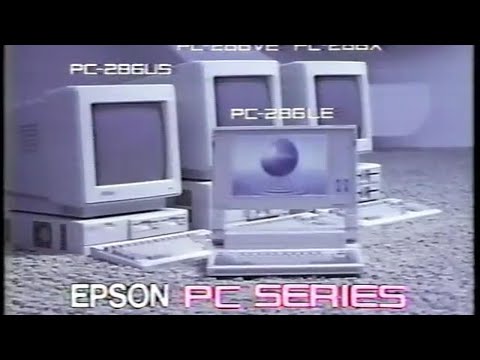 【懐かしいCM】エプソン PCシリーズ PC-286 EPSON（1988）JAPANESE COMMERCIALS