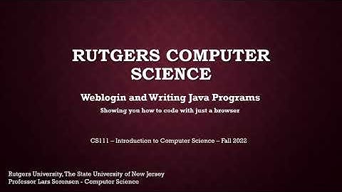 Rutgers CS - Using Weblogin to login to the iLabs from a Web Browser