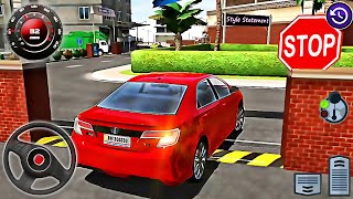 Car City Driving Simulator - Drivers License Test New Small Sedan - Best Android GamePlay #5 screenshot 4