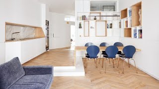 Newly Refurbished Small Apartment In Paris Gets New Interior