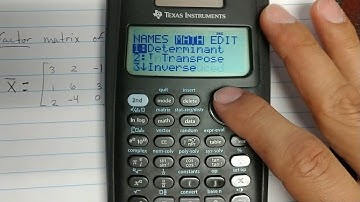 Matrix Cofactor Solved Using Ti-36x Pro