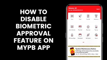 How to Disable or Deactivate Biometric Approval Feature in the MyPB Public Bank App