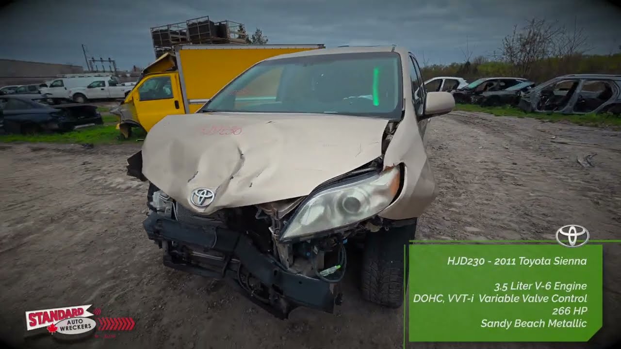 Used Auto Parts Inventory - Stock # HJD230 - 2011 Toyota Sienna