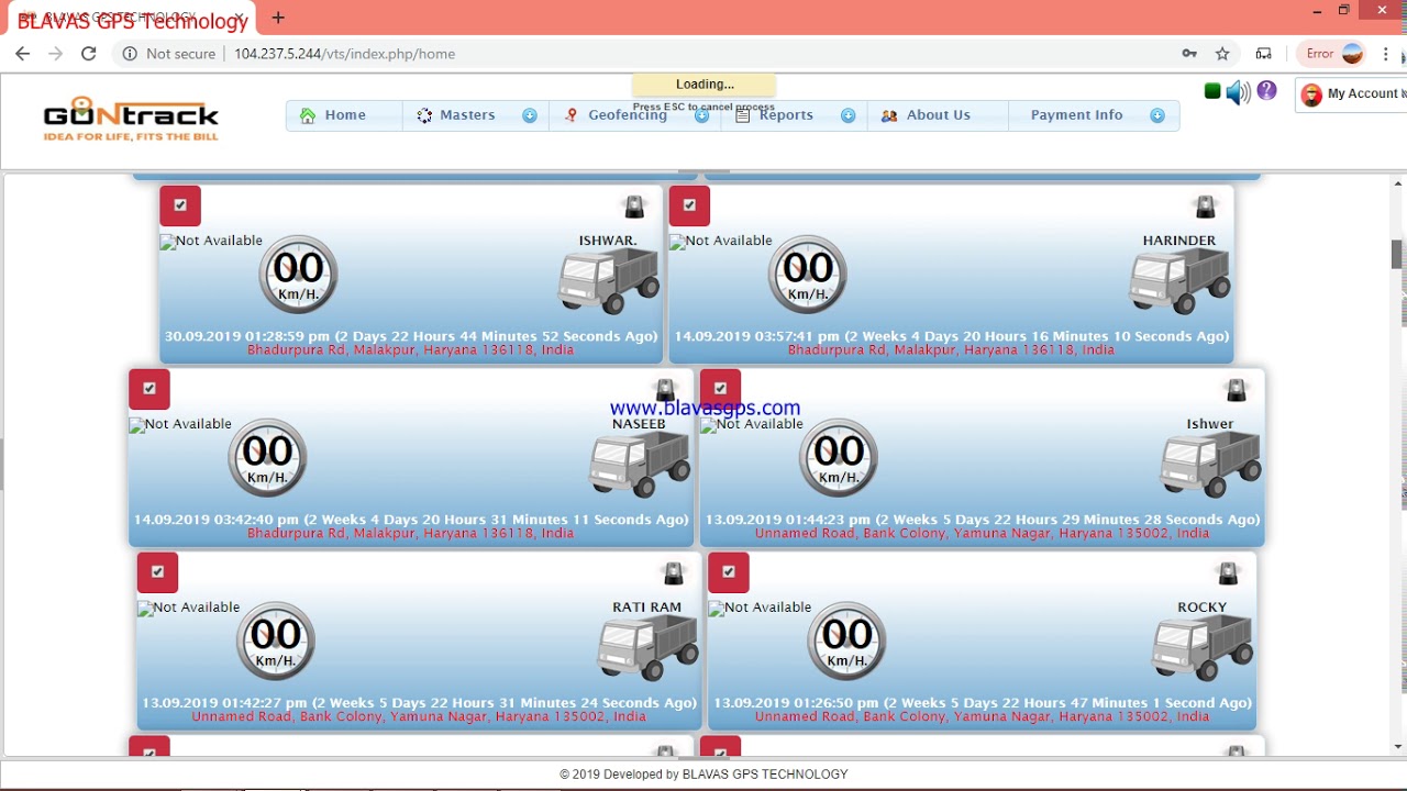 BLAVAS GPS Tracking Software Working on System, Mac, Laptop and Mobile everywhere and anytime