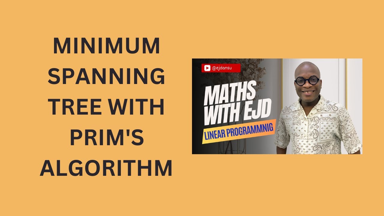 46. Minimum Spanning Tree with Prim's Algorithm - YouTube