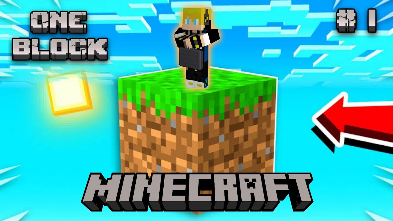 MINECRAFT ONE BLOCK SURVIVAL SERIES EP - 1 || CS KING - YouTube