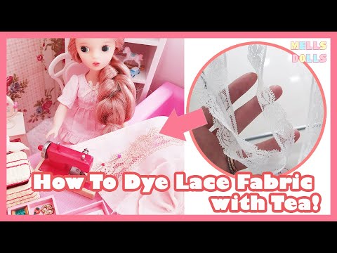 How To Dye Lace Fabric with Tea! Organic Dye Tutorial!
