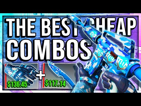 THE BEST CHEAP CS:GO COMBOS! (KNIFE + GLOVE + AGENT)