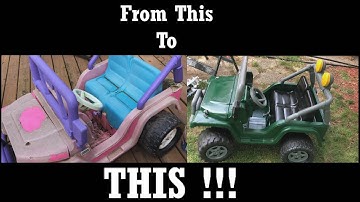 POWER WHEELS RESTORATION Jeep Creep