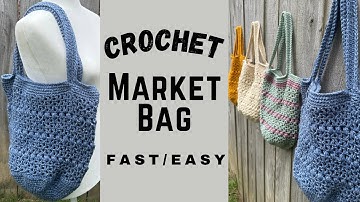 Crochet Market Bag FAST, EASY: For Beginners