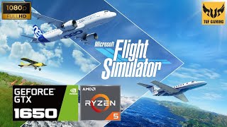 Microsoft Flight Simulator, GTX 1650, Ryzen 5 3550H, Low-End Settings, 1080p