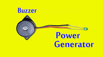 Buzzer As a Power Generator