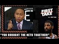You brought the Nets together! - Stephen A. takes issue with Kyrie’s vaccination status | First Take