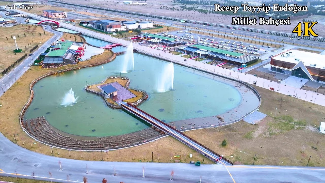 Recep Tayyip Erdoğan Millet Bahçesi Turu/ Havadan [4K] Drone Çekimi kayseri #Cudi_vlogs  #kayseri