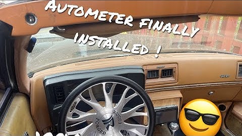 Finally got my autometer installed