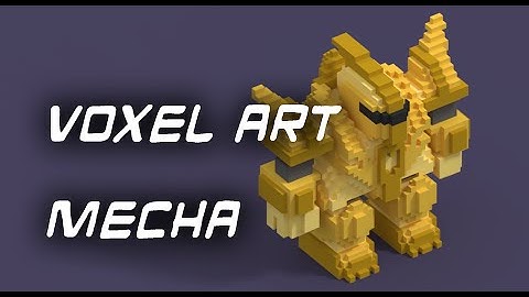 Voxel Art | Mecha | Time Lapse