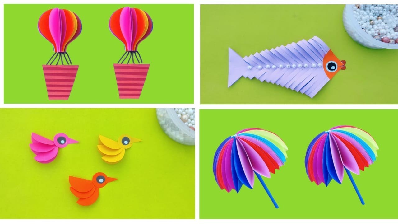 Learn how to make four types of things with craft paper //craft paper