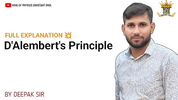 D’Alembert’s Principle ! #classicalmechanics #mscphysics #constantpagl #csirnet