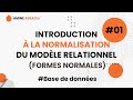 01  introduction  la normalisation du modle relationnel formes normales  darija