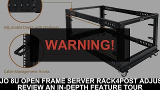 Unbiased Review: Tecmojo 8U Open Frame Server Rack4Post Adjustable  | Must See Features