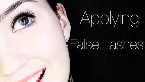 How to Apply False Lashes