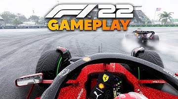 F1 22 Gameplay -  FIRST SPRINT RACE (Wet & Dry Miami)