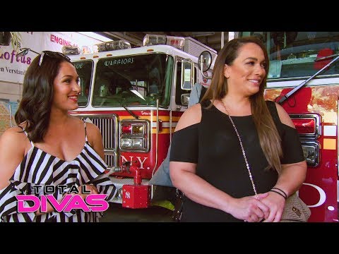 The Bella Twins and Nia Jax tour a fire station in New York: Total Divas, Jan. 10, 2018