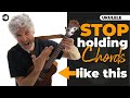 Stop holding your ukulele chords like this  