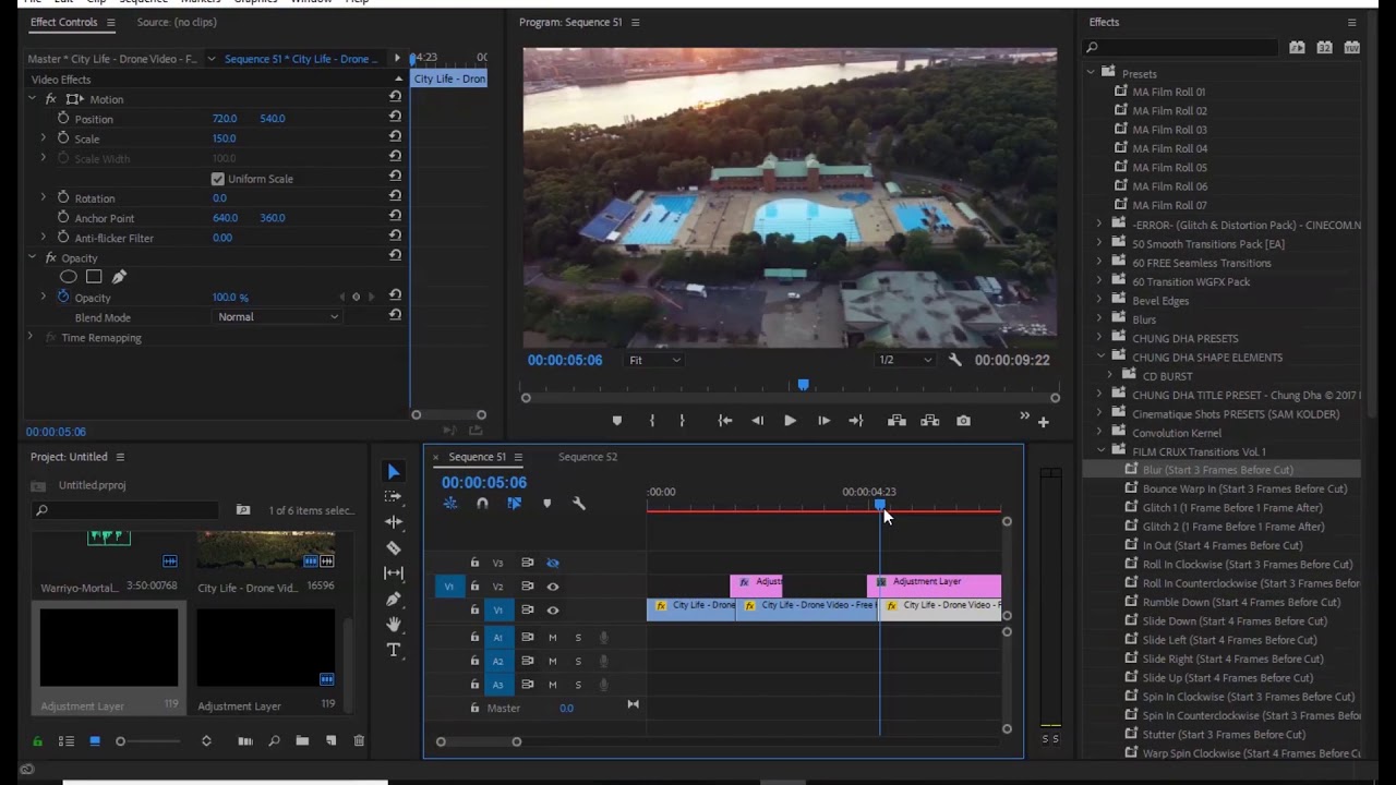 transition effects premiere pro